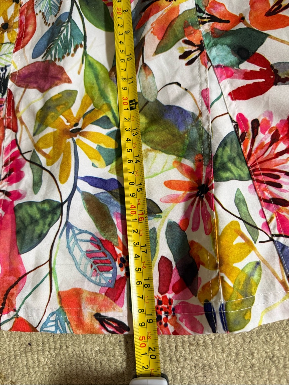 Bright Floral Watercolor Skirt - Picture 7 of 8